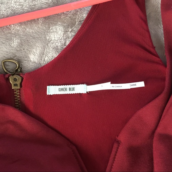 Kimchi Blue Maroon Sweetheart mini dress - Picture 6 of 6